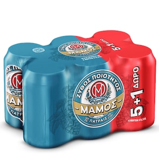ΜΑΜΟΣ | Μπύρα Pilsner Κουτί 330ml 5+1 Δώρο