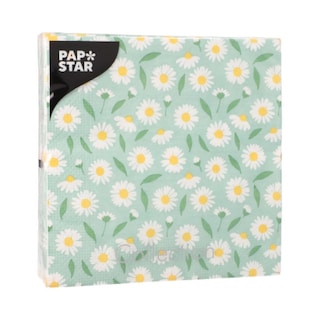 PAPSTAR | Χαρτοπετσέτες Μαργαρίτες 33x33cm 20 Τεμάχια 106g