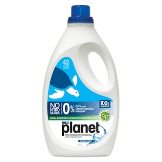 PLANET | Υγρό Πλυντηρίου Ρούχων Natural Power 42 Μεζούρες
