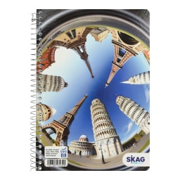 SKAG | Τετράδιο Σπιράλ University 3 Θεμάτων 90 Φύλλα 1 Τεμάχιο