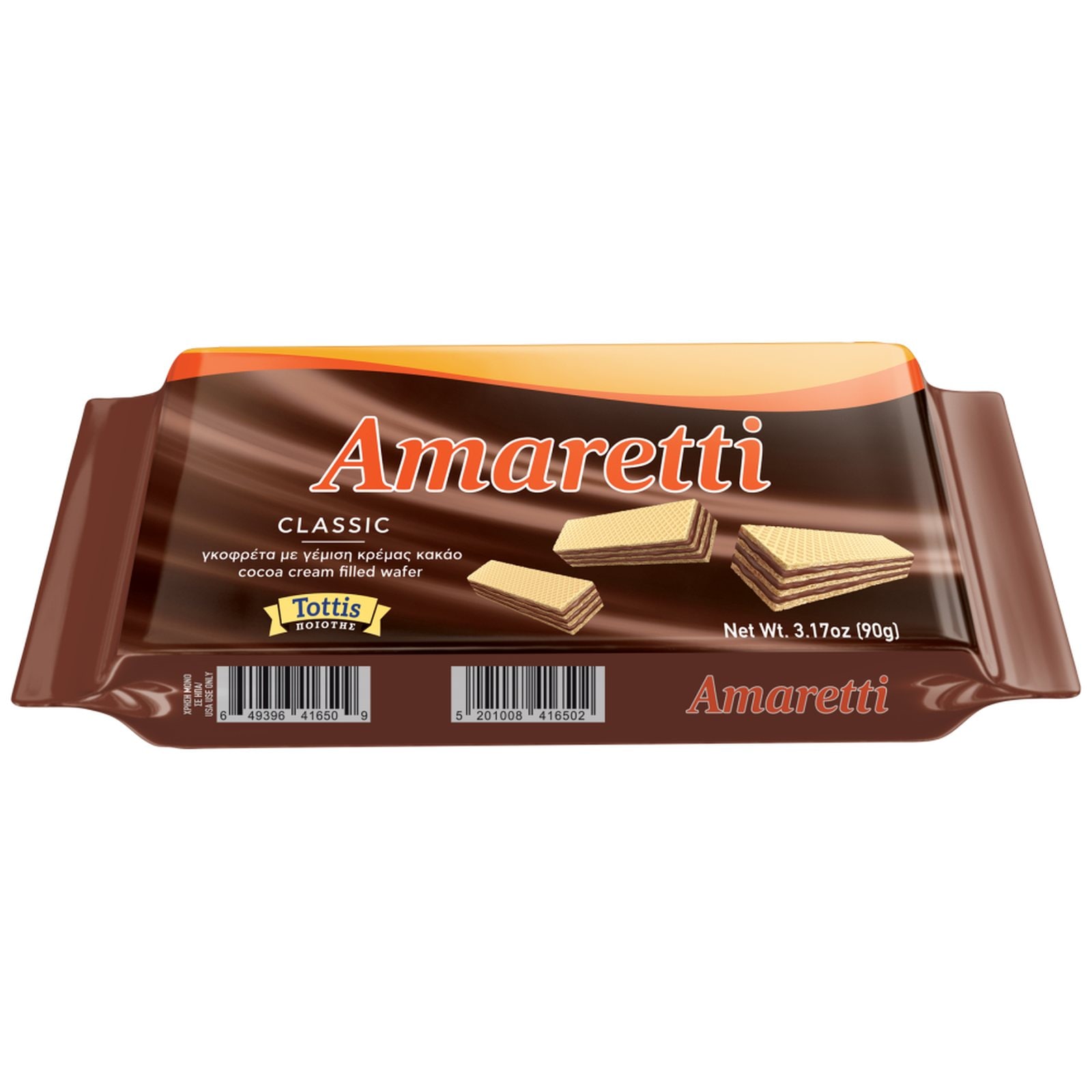 AMARETTI Γκοφρέτα Κακάο 90g