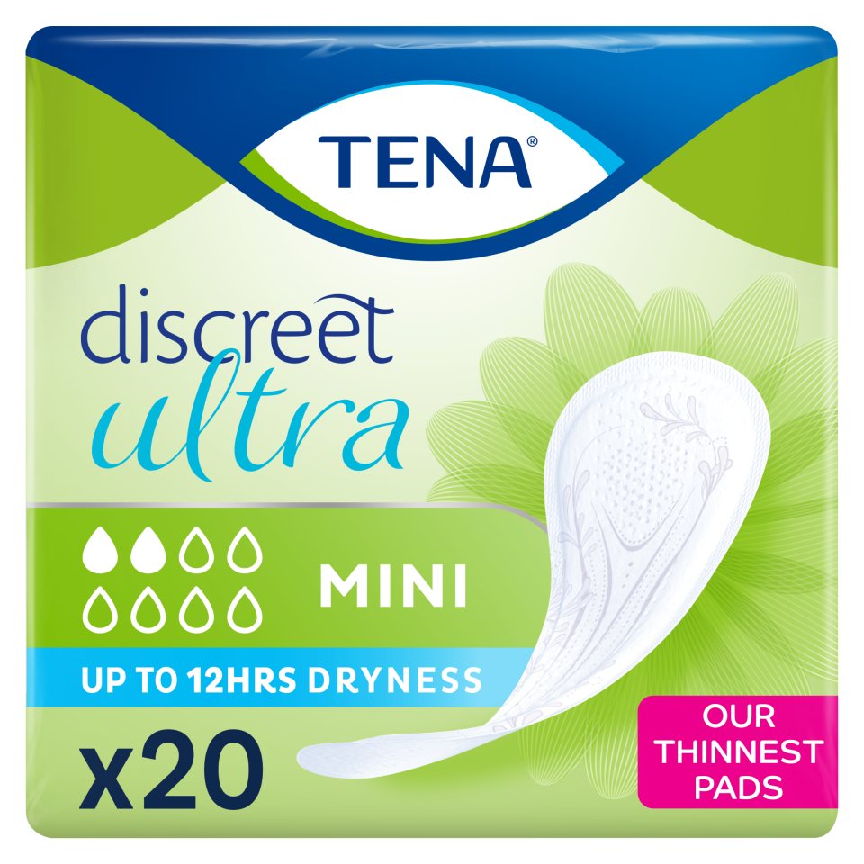 TENA Σερβιέτες Ακράτειας Discreet Mini 20 Τεμάχια