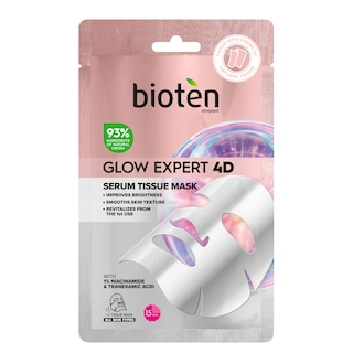 BIOTEN | Υφασμάτινη Μάσκα Glow Expert 4D 1 Τεμάχιο