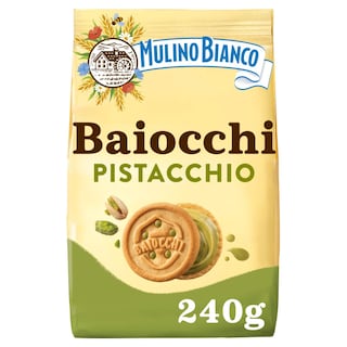 BARILLA | MULINO BIANCO | Μπισκότα Γεμιστά Mulino Bianco Baiocchi Φιστίκι 240g