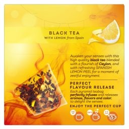 LIPTON | ΤΣΑΪ ΜΑΥΡΟ ΛΕΜΟΝΙ ΠΥΡΑΜΙΔΑ 20 ΦΑΚΕΛΑ Χ 1,7 GR