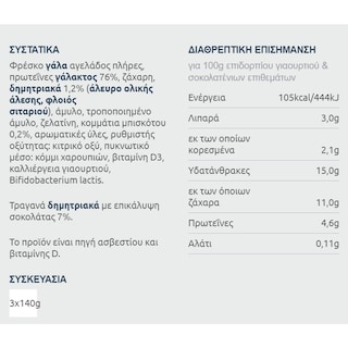 ΦΑΡΜΑ ΚΟΥΚΑΚΗ | Επιδόρπιο Γιαουρτιού Μπομπ Σφουγγαράκης Μπισκότο 3x140g