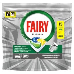 FAIRY | Κάψουλες Πλυντηρίου Πιάτων Platinum Λεμόνι 15 Τεμάχια