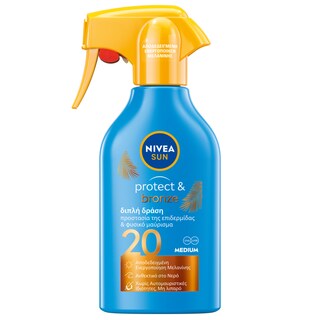 NIVEA | Αντηλιακό Spray Trigger Protect & Bronze SPF20 270ml