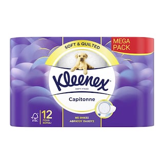 KLEENEX | Χαρτί Υγείας Capitonne 2 Φύλλα 12 Ρολά 891g