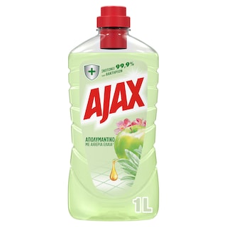 AJAX | Καθαριστικό Πατώματος Απολυμαντικό Αιθέρια Έλαια Άνθη Μηλιάς 1lt