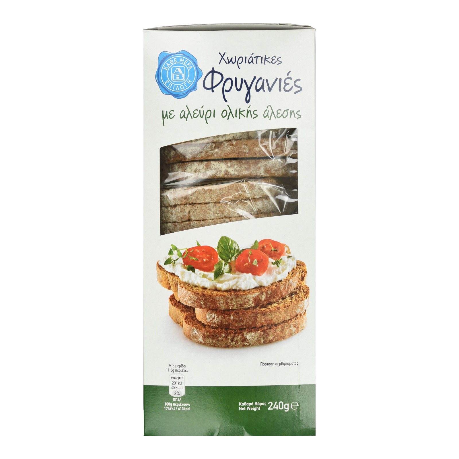 Φρυγανιές Χωριάτικες Ολικής Άλεσης 240g