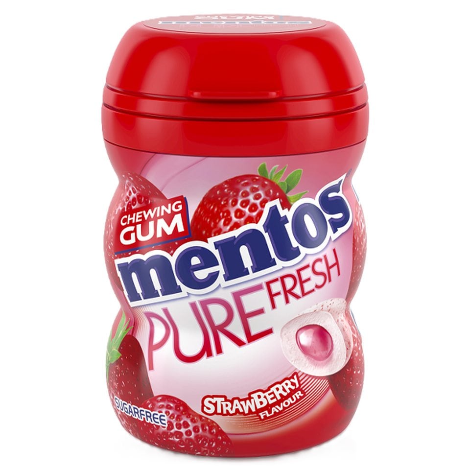 MENTOS Τσίχλες Pure Fresh Φράουλα 60g