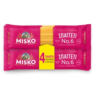 MISKO | Σπαγγέτι Νο6 4x500g