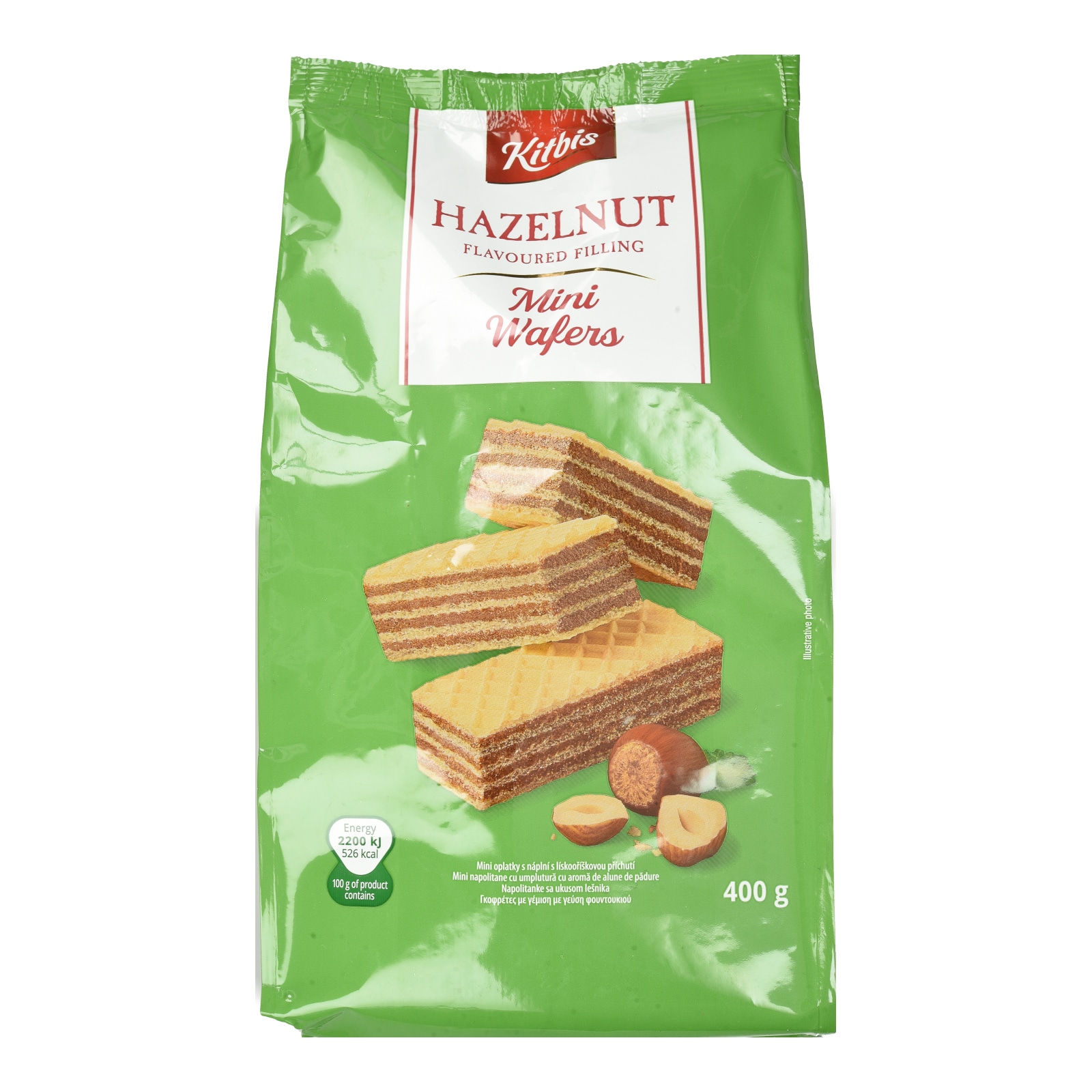 Γκοφρέτες Μίνι Γέμιση Φουντούκι 400g