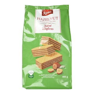 KITBIS | Γκοφρέτες Μίνι Γέμιση Φουντούκι 400g