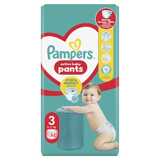 PAMPERS | Πάνες Βρακάκι Pants Νο3 62 Τεμάχια