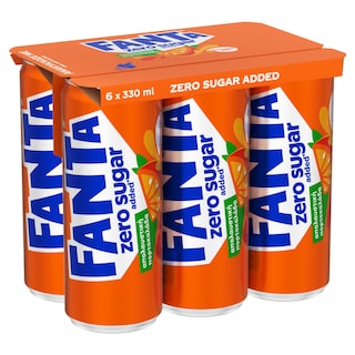 FANTA | Πορτοκαλάδα Zero Κουτί 6x330ml