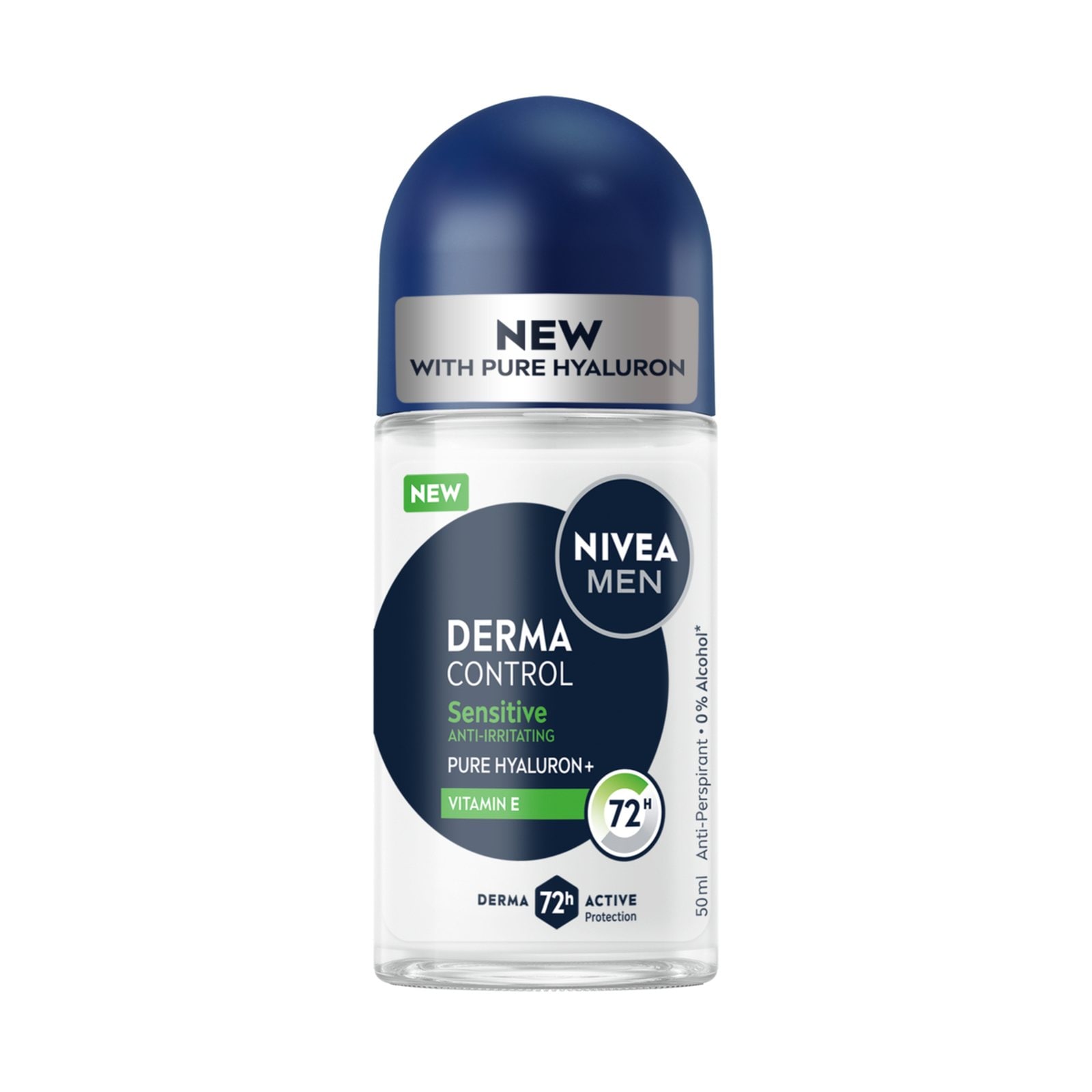 NIVEA Αποσμητικό Roll On Men Derma Control Sensitive 50ml