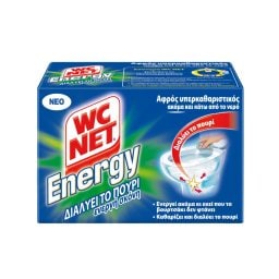 WC NET | Καθαριστικό Λεκάνης Energy Ενεργή Σκόνη 6x60g