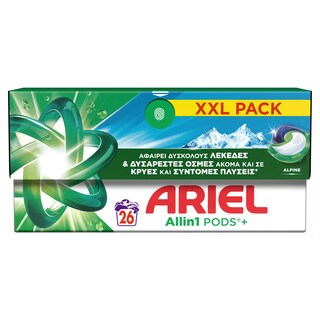 ARIEL | Kάψουλες Πλυντηρίου Ρούχων Allin1 Pods Alpine 26 Τεμάχια