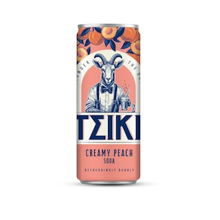 TSIKI | Σόδα Ροδάκινο Κουτί 330ml