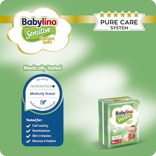 BABYLINO | Πάνες Sensitive Cotton Soft Νο4 50 Τεμάχια