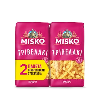 MISKO | Μακαρόνι Τριβελάκι 2x500g