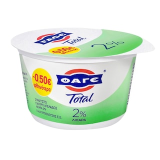 TOTAL | Γιαούρτι Στραγγιστό 2% Λιπαρά 500g Έκπτωση 0.50Ε