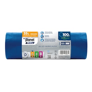 PLANET | Σακούλες Απορριμμάτων UltraBag+ Μεσαίες 35lt 10 Τεμάχια
