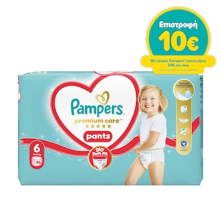 PAMPERS | Πάνες Βρακάκι Premium Pants Νο6 46 Τεμάχια