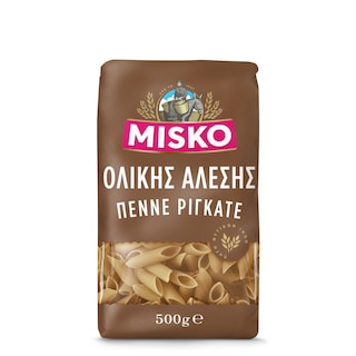 MISKO | Μακαρόνι Πέννε Ριγκάτε Ολικής Άλεσης 500g