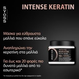 SYOSS | Μάσκα Μαλλιών Intense Keratin 400ml