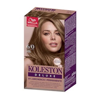KOLESTON | Βαφή Μαλλιών 6/0 Σκούρο Ξανθό Deluxe Kit 1 Τεμάχιο