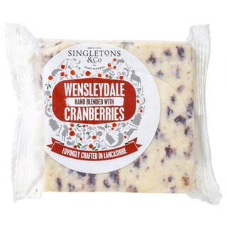 SINGLETONS | Τυρί Cheddar Wensleydale Cranberries 200g