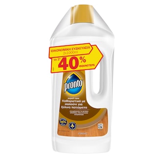 PRONTO | Υγρό Καθαρισμού με Σαπούνι Ξύλινες Επιφάνειες 2x1lt 40%