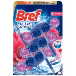BREF | Μπλοκ Τουαλέτας WC Blue Active Floral 3x50g