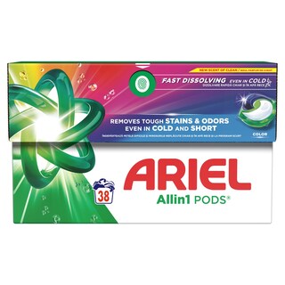 ARIEL | Kάψουλες Πλυντηρίου Ρούχων Allin1 Pods Color 38 Τεμάχια