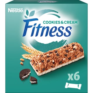FITNESS | Cereal Bars Cookies & Cream 6x23.5g