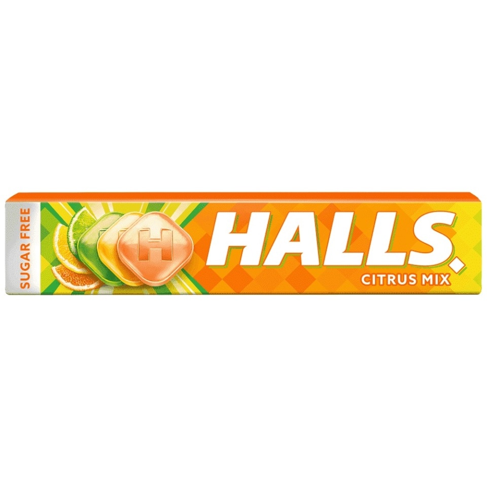 HALLS Καραμέλες Citrus Mix 32g