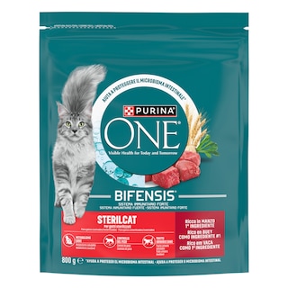 PURINA ONE | Γατοτροφή Sterilcat Βοδινό & Σιτάρι 800g