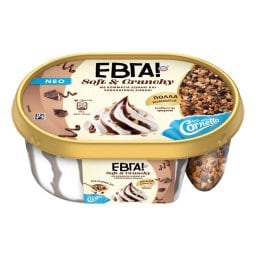 ΕΒΓΑ | Παγωτό Soft & Crunchy 373g