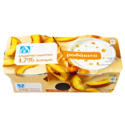 ΑΒ | Επιδόρπιο Γιαουρτιού Ροδάκινο 2x200g