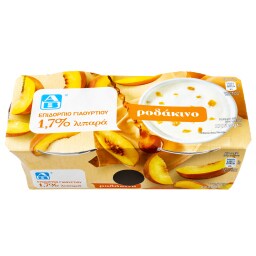 ΑΒ | Επιδόρπιο Γιαουρτιού Ροδάκινο 2x200g