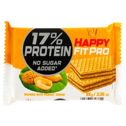 HAPPY FIT | Γκοφρέτα Happy Fit Pro Protein Φιστίκι 95g
