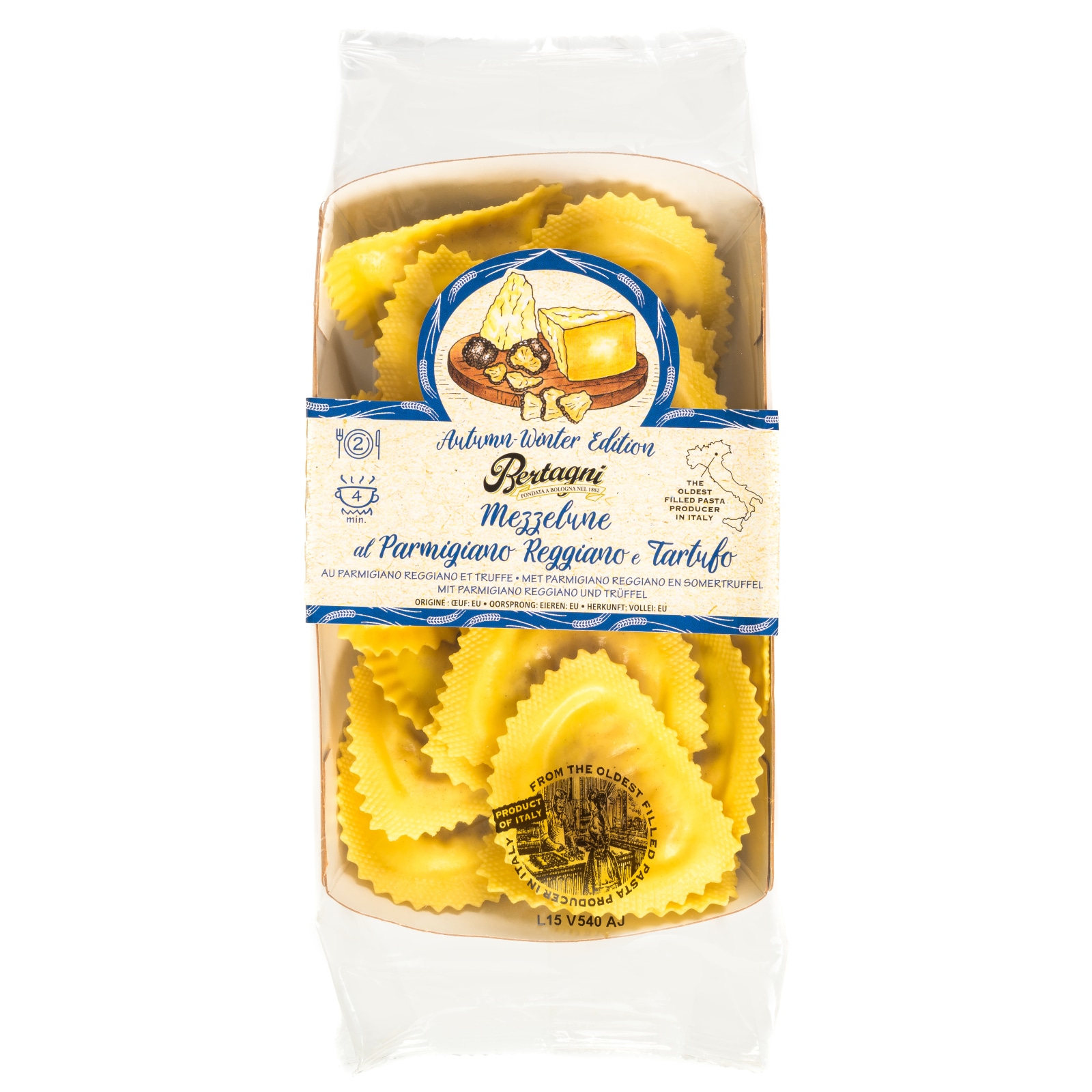 BERTAGNI Φρέσκα Ζυμαρικά Γεμιστά με Παρμεζάνα και Τρούφα 250g