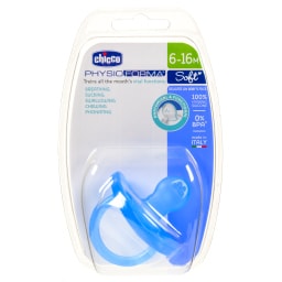 CHICCO | Πιπίλα PhysioForma Soft Σιέλ 6-16m 1 Τεμάχιο