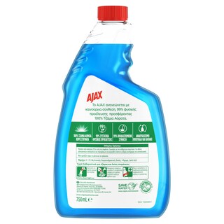 AJAX | Καθαριστικό Τζαμιών Triple Action Ανταλλακτικό 750ml