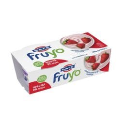 FRUYO | Επιδόρπιο Στραγγιστού Γιαουρτιού 0% Φράουλα 2x150g