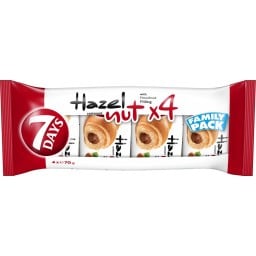 7DAYS | Κρουασάν Πραλίνα Φουντουκιού 4x70g