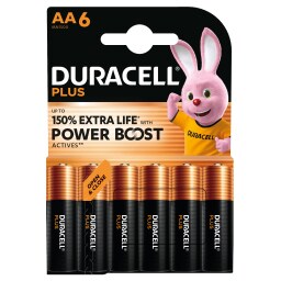 DURACELL | Μπαταρίες Αλκαλικές Plus Powerboost ΑΑ 6 Τεμάχια